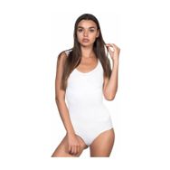 Emay 1924 Beyaz Kalın Askılı Çıtçıtlı Kadın Body