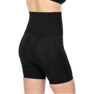 Emay 2091 Önü Dantelli Yüksek Bel Siyah Boxer Korse