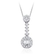 Emel Diamond 0.17 ct Pırlanta Baget Kolye