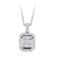 Emel Diamond 0.23 ct Baget Pırlanta Kolye