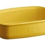 Emile Henry 909649 Dikdörtgen 22x14 cm Mat Sarı Fırın Kabı