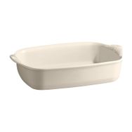 Emile Henry Dikdörtgen 30x19 cm Ekru Fırın Kabı