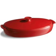 Emile Henry EH348443 42x25x10 cm Kırmızı Balık Buğlama Fırın Kabı