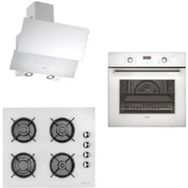 Eminçelik AO 2163 W60+AH 1240 WG60+CH 1454 RC W60 Beyaz 3'lü Ankastre Set