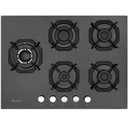Eminçelik EC-AH 2250 SBW BG70 Ankastre 70 cm 5 Gözlü Siyah Cam Ocak