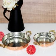 Eminox 17-19 cm 2 Parça Bakır Yumurta Sahan Seti