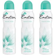 Emotion Aqua Kiss 3x150 ml Kadın Deodorant