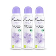 Emotion Detox Floral 3x150 ml Kadın Deodorant