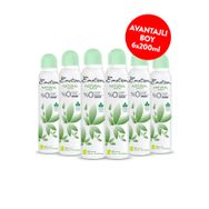 Emotion Natural Breeze 6x200 ml Kadın Sprey Deodorant