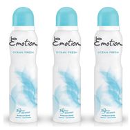 Emotion Ocean Fresh 3x150 ml Kadın Sprey Deodorant