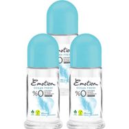 Emotion Ocean Fresh 3x50 ml Kadın Roll-On