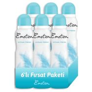 Emotion Ocean Fresh 6 Adet x 150 ml Kadın Sprey Deodorant