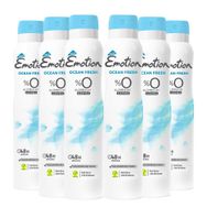 Emotion Ocean Fresh 6x200 ml Kadın Sprey Deodorant