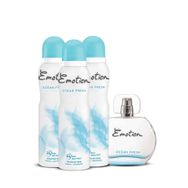 Emotion Ocean Fresh EDT 50 ml Kadın Parfümü + 3x150 ml Deodorant