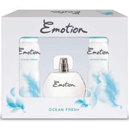 Emotion Ocean Fresh EDT 50 ml Kadın Parfümü+2x150 ml Deodorant
