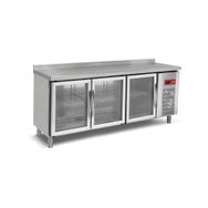 Empero EMP.200.70.03 3 Cam Kapılı Fanlı Soğutma 200x70x85 cm Tezgah Tipi Buzdolabı