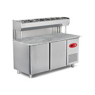 Empero EMP.200.80.01-PSYG Granit Tablalı 3 Kapılı Pizza ve Salata Hazırlık Buzdolabı -