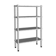 Empero EMP.D.3.61107-18-4 61x107x180 cm İnox 304 4 Katlı Düz Raflar