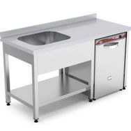 Empero EMP.E.71885-1EMT-R Sağ Alt Raflı 180x70x85 cm Tek Evyeli Tezgah