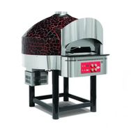 Empero EMP.SPO.02-D-BR-LPG Dijital Gazlı Döner Taban 9 Pizza Kapasiteli Kırmızı Siyah LPG'li Pizza Fırını