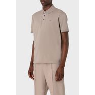 Emporio Armani 3D1FF2 1JTKZ 01M5 Bej Polo Yaka Erkek T-shirt