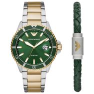 Emporio Armani AR80063SET Erkek Kol Saati ve Bileklik Seti