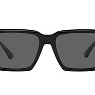 Emporio Armani EA4186 Dikdörtgen Parlak Siyah Koyu Gri Erkek Güneş Gözlüğü