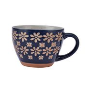 Emsan Florest Stoneware 350 ml Lacivert Kupa