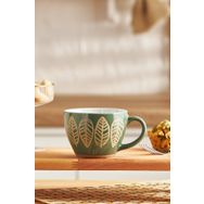 Emsan Greeny Stoneware 350 ml Yeşil Kupa