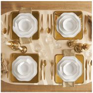 Emsan Lotus Fine Bone Platin 18 Parça 6 Kişilik Yemek Takımı
