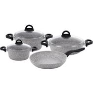 Emsan Premium Grey Granit 7 Parça Tencere Seti