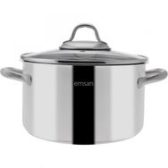 Emsan Steel Force 22 cm Derin Tencere