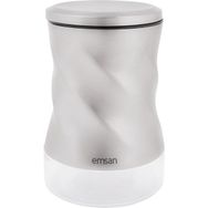 Emsan Twister Çelik Küçük Boy Gümüş 630 ml Kavanoz