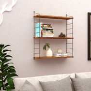 Endpa Armoni 20x72 cm Yerli Ceviz 3 Raflı Set
