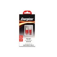 Energizer C12UBMCGRD4 Kırmızı 1.2 m Flat Micro USB Kablosu