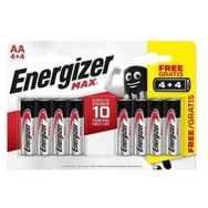 Energizer Max AA Alkalin 8'li Kalem Pil