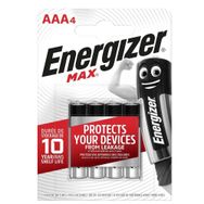 Energizer Max AAA 4'lü İnce Kalem Pil