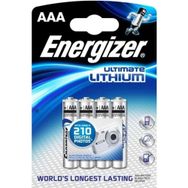 Energizer Ultimate Lithium AAA 4'lü Blister İnce Kalem Pil