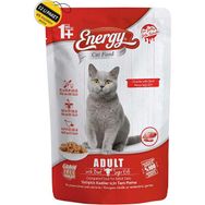 Energy 12x85 gr Yetişkin Sığır Etli Islak Kedi Maması