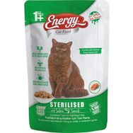 Energy 24x85 gr Somonlu Steril Yaş Kedi Maması