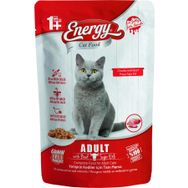 Energy 24x85 gr Yetişkin Sığır Etli Islak Kedi Maması