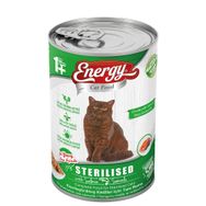 Energy 400 gr Somonlu Kısırlaştırılmış Yaş Konserve Kedi Maması