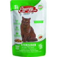 Energy Somonlu Kısırlaştırılmış Islak 85 gr Kedi Maması