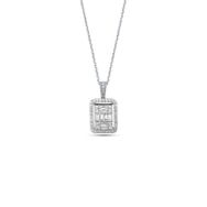 Engin Gold 0.65 ct Pırlanta Baget Taşlı Kolye