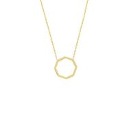 Engin Gold 14k Altın Çokgen Geometrik Kolye