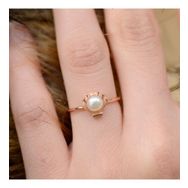 Engin Gold 14K Altın İnci Eklem Yüzük