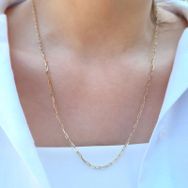 Engin Gold 14k Altın Minimal Ataç Zincir Kolye
