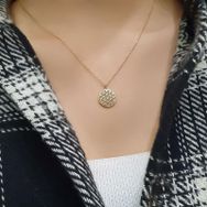 Engin Gold 14k Altın Yaşam Çiçeği Kolye
