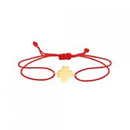 Engin Kuyumculuk 14 Ayar Altın Şans Yonca İpli Bileklik