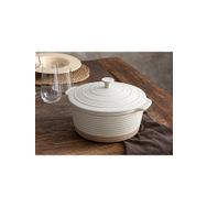 English Home Dots Stoneware 29 cm Beyaz Tencere